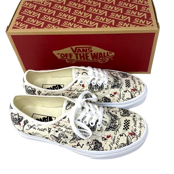VANS Authentic Shoes Women Size Beige Canvas Low Top Sneakers Skate VN0A5KS9KIG - Picture 7 of 10